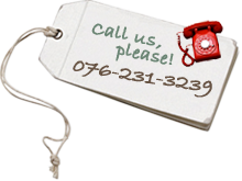 Call us, please!! 076-231-3239